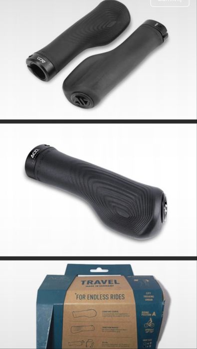 Chwyty gripy Cube ACID Travel Regular Grips Black, Nowe