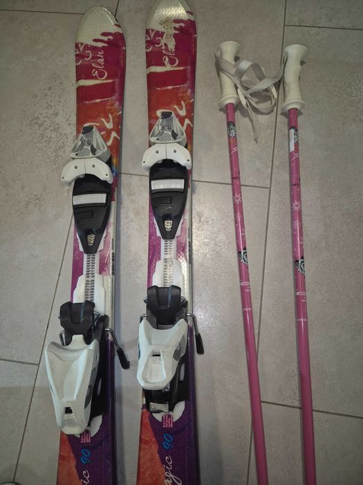 Narty, może być cały zestaw z butami i kijkami