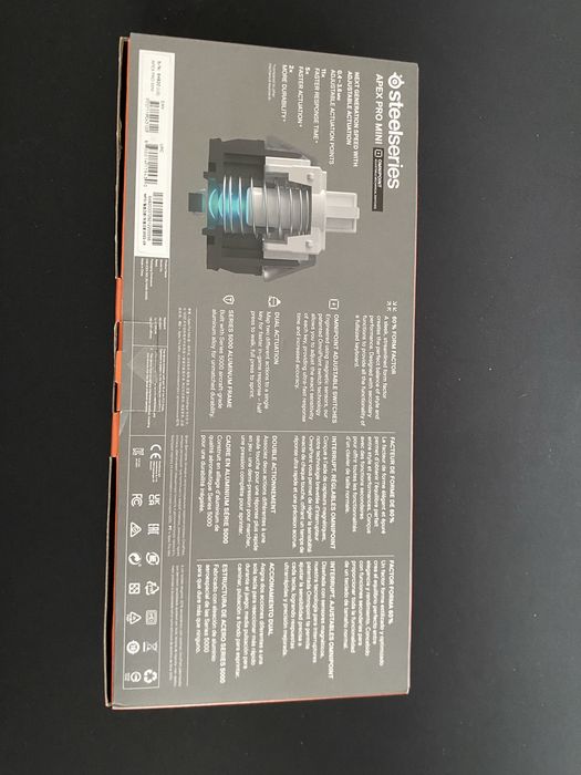 SteelSeries Apex Pro Mini – uszkodzony klawisz „S”, bez kabla USB-C