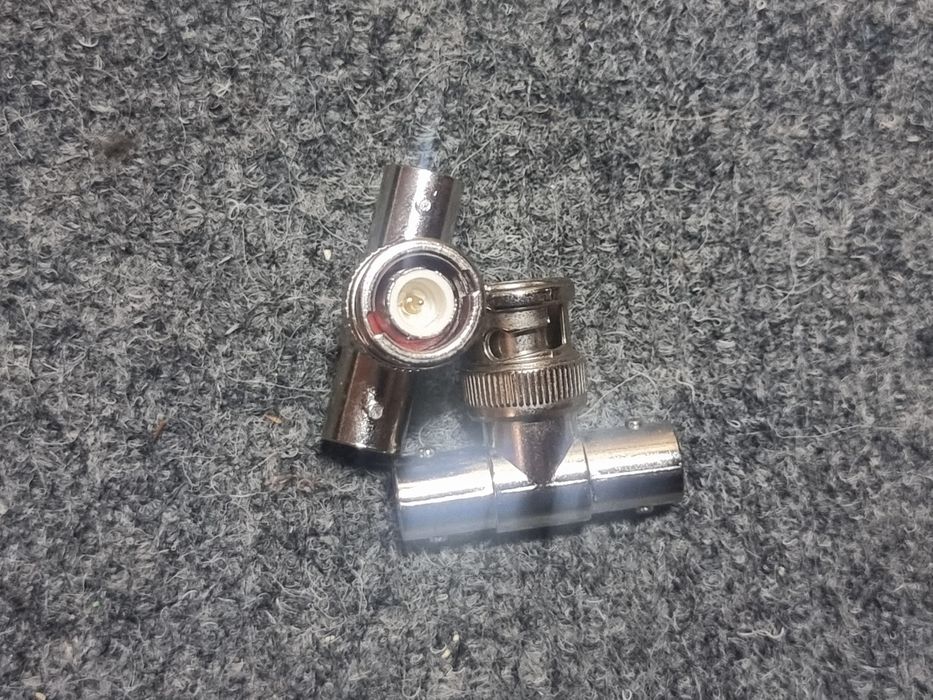 Перехідник BNC-Male (Папа, Штир, Вилка) до двох BNC-Female гніздо,мама