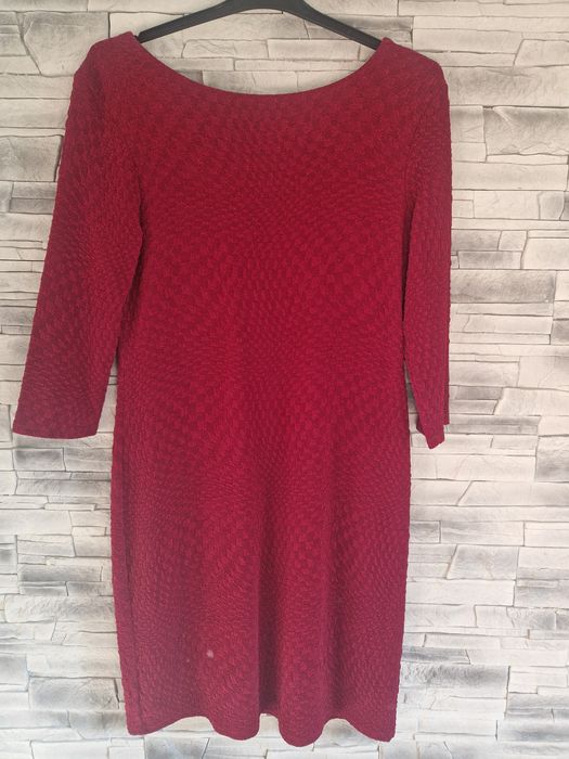 Sukienka damska bordowa