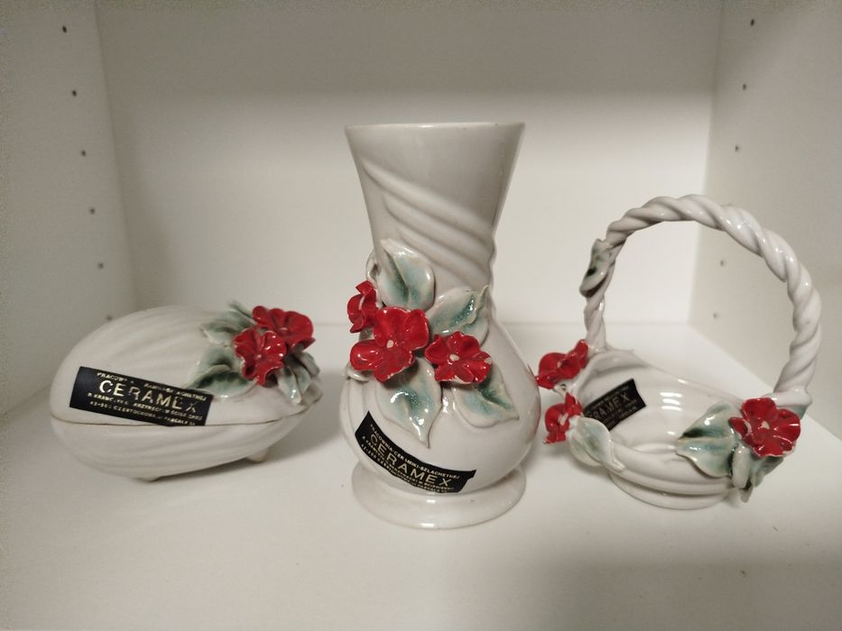 Porcelanowy zestaw CERAMEX  z etykietami