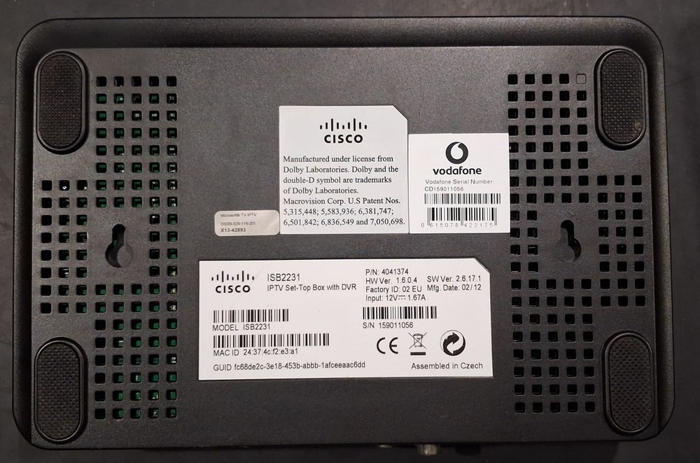 Box Vodafone com comando