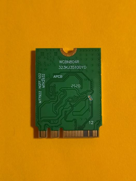 MediaTek MT7922 [WiFi 6E + BT 5.4] AX5400 модуль, адаптер для ноутбука