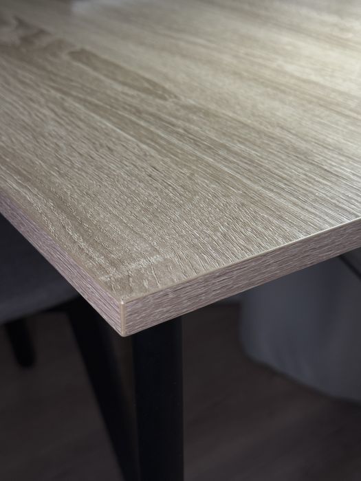 Biurko JYSK Gelsted – dąb/czarny, styl skandynawski / loft