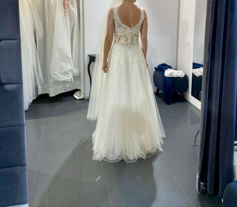 Suknia ślubna Tonya White Lady Ivory rozmiar 38