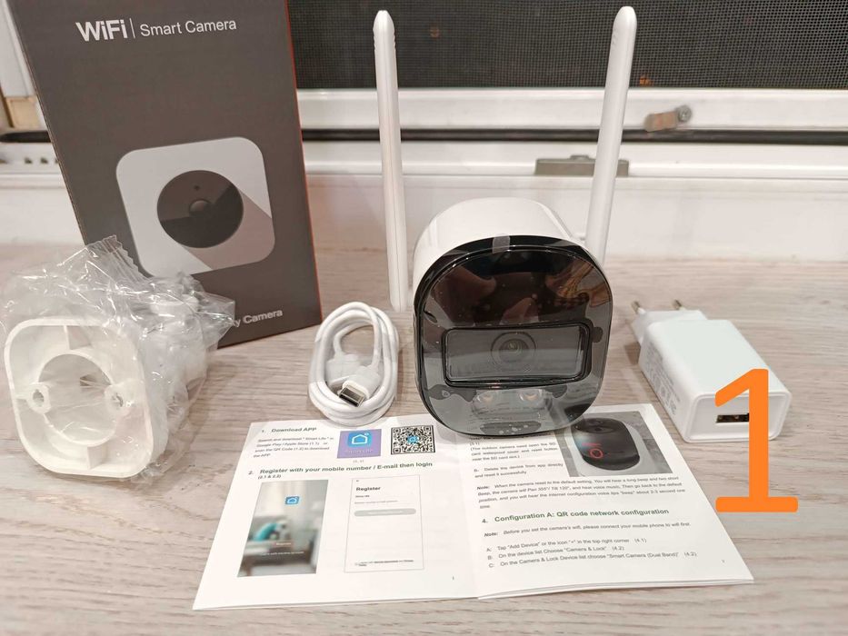 4 MP  IP-камера 2.4G/5G WiFi уличная Tuya + 2 МР камера ICam 365