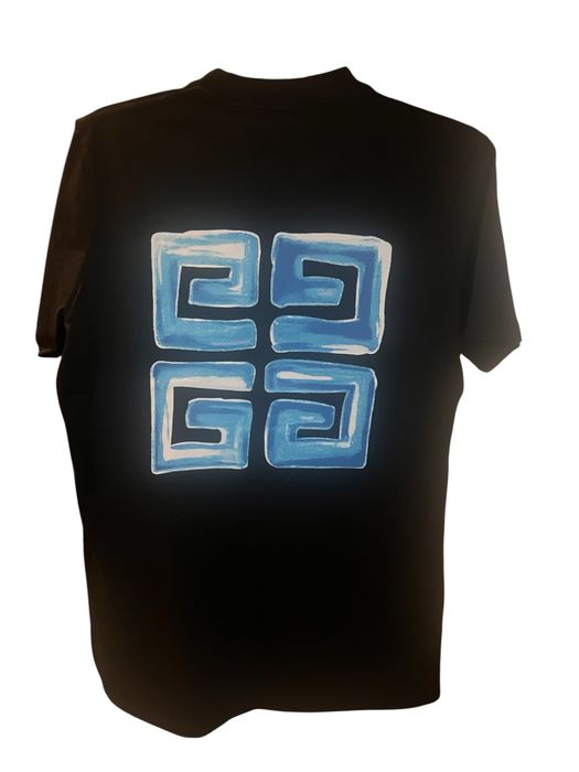 czarny t-shirt M  premium unisex oversize neon logo Givenchy