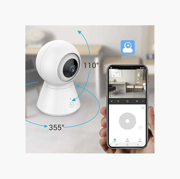Câmara vigilância WiFi Interior Full HD 1080P 360° com IA, Deteção de Pessoas e Auto Tracking - NOVA