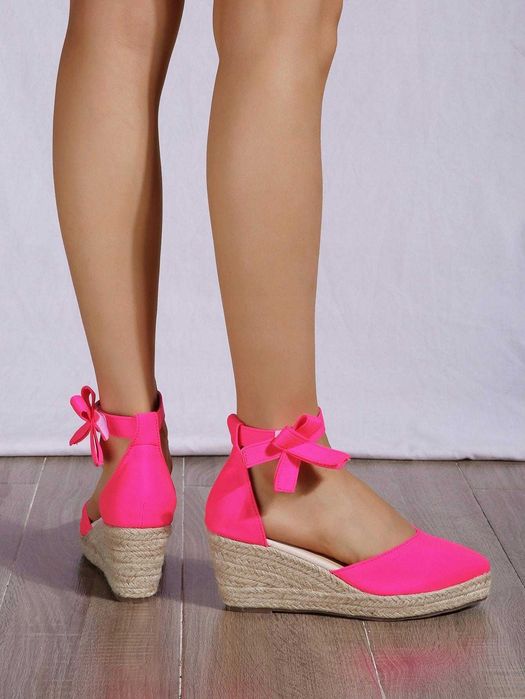 31) Espadryle neonowy róż NOWE 40