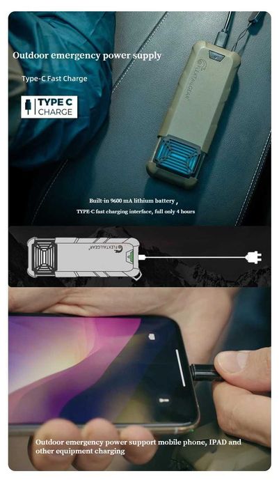 Powerbank 9600mAh Flextail Max Repel Przenośny Odstraszacz Komarów
