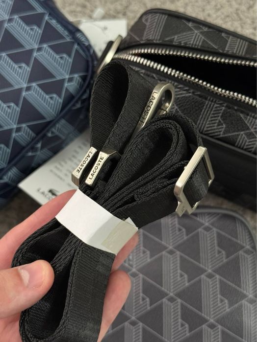 Месенджер Lacoste/ сумка преміум лакост чорна/сіра/синя/ чоловіча