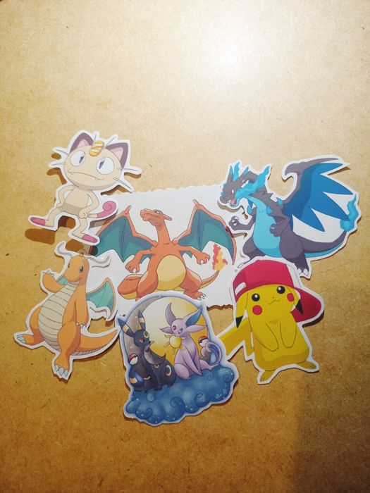 Наклейки  аниме, покимонГо и пони