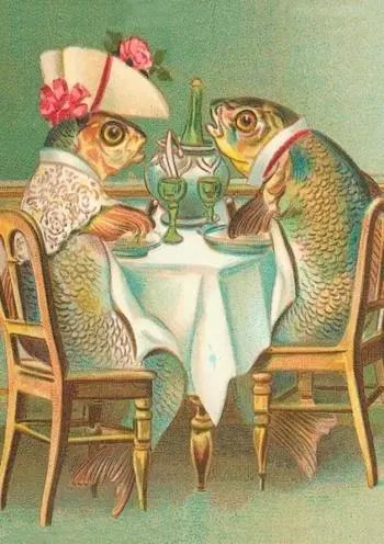 Karnet B6 Z Kopertą Ryby Na Kolacji. Madame Treacle