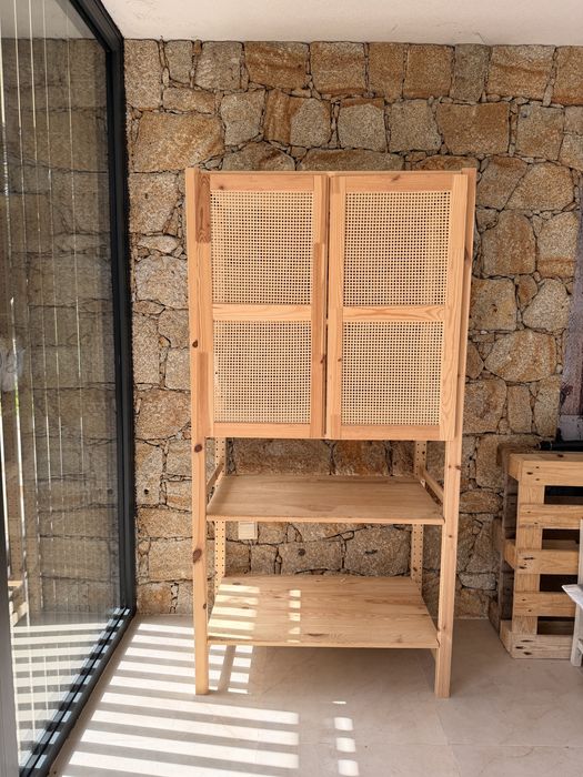 Estante com portas IKEA IVAR pinho, 89x50x179 cm