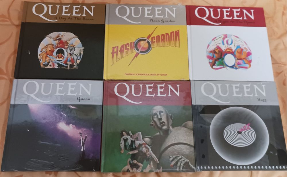 Discografia completa Queen-24 livros +24 CDs Remasterizados