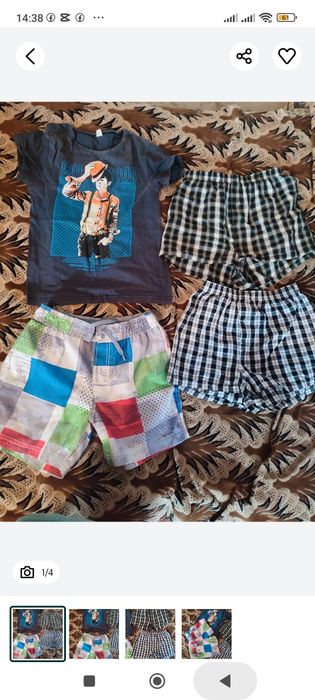 Пакет теплого/літнього одягу/взуття на хлопчика в садок 4-5 років