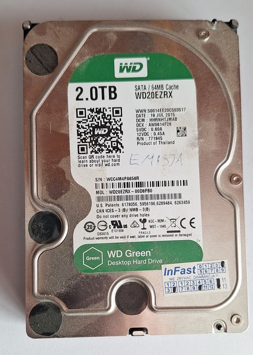 Dyski Sata 2 Tb używane sprawne