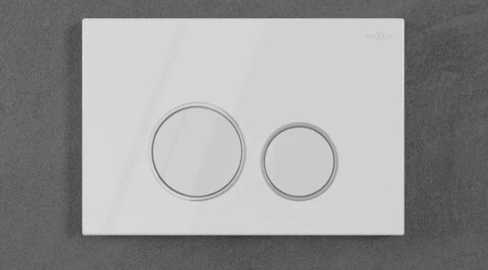 Mexen Fenix 05 przycisk spłukujący, biały błyszczący - 600500