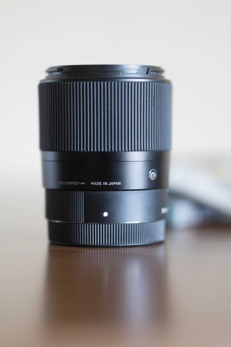 sigma 30 mm sony e, 2 filtry w zestawie, dc dn obiektyw