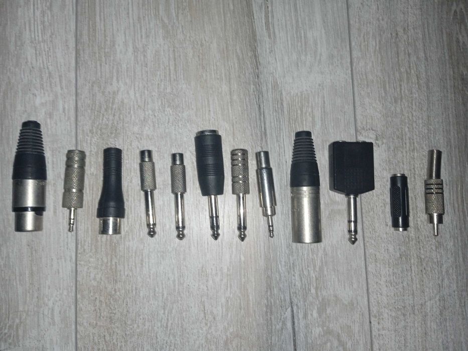 Набір аудіо перехідників, XLR, RCA, великий джек 6.3мм, 3.5мм та інші