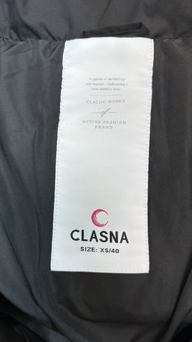 Жіночий зимовий пуховик CLASNA р XS полномерний