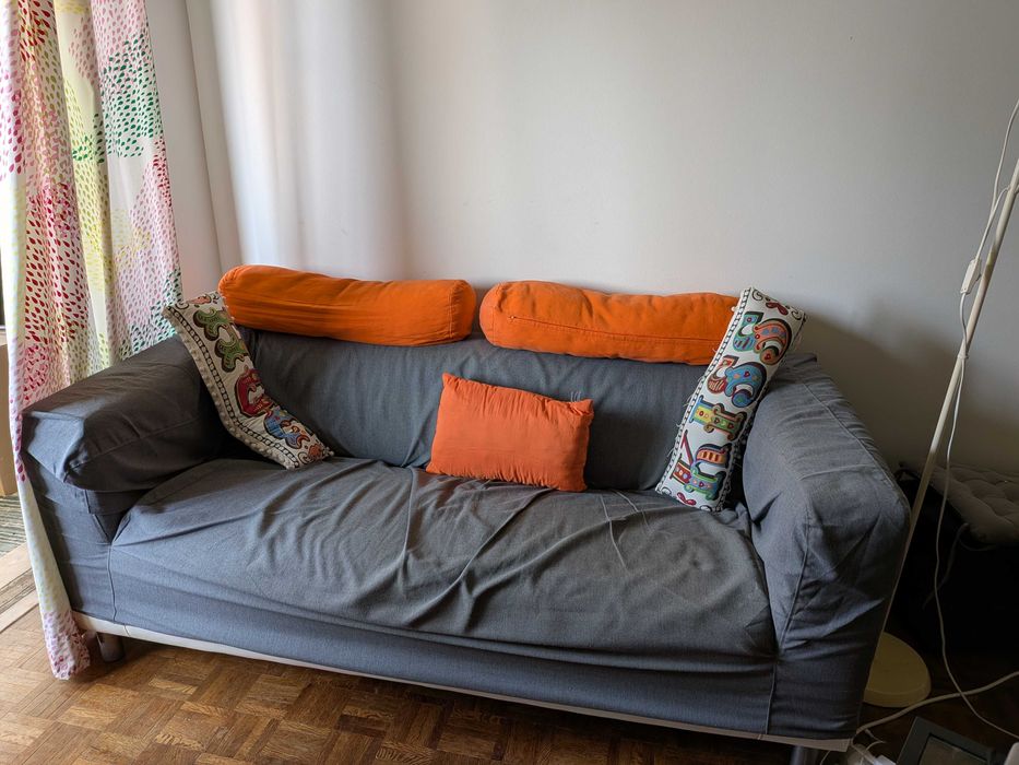 Sofá 3 lugares com capa incluida