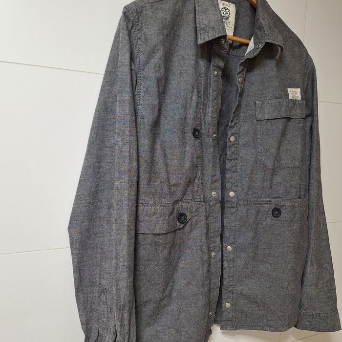 Bawełniana,pikowana, z kieszeniami,grubsza koszula,lzejsza kurtka Next