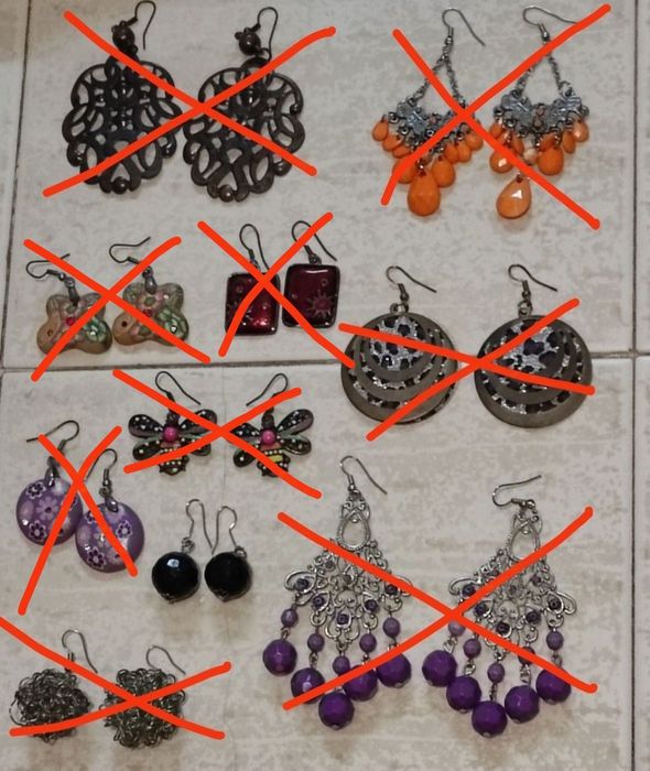Brincos de fantasia - vários