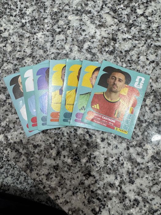 6 pacotes de 7 cartas do mondial