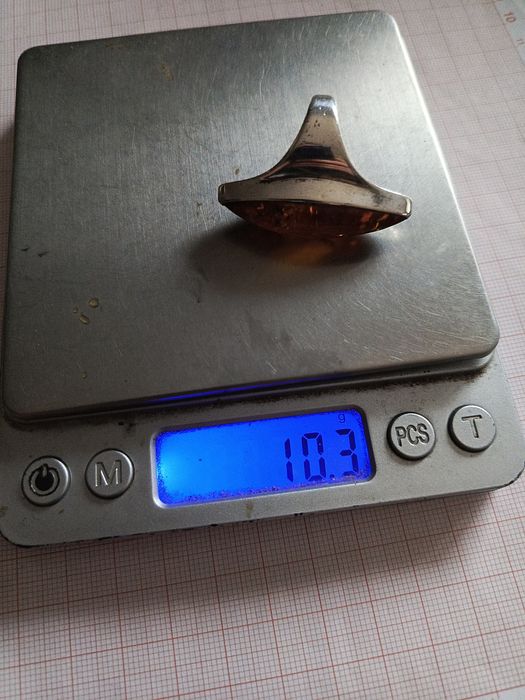 Pierścionek Bursztyn Vintage
