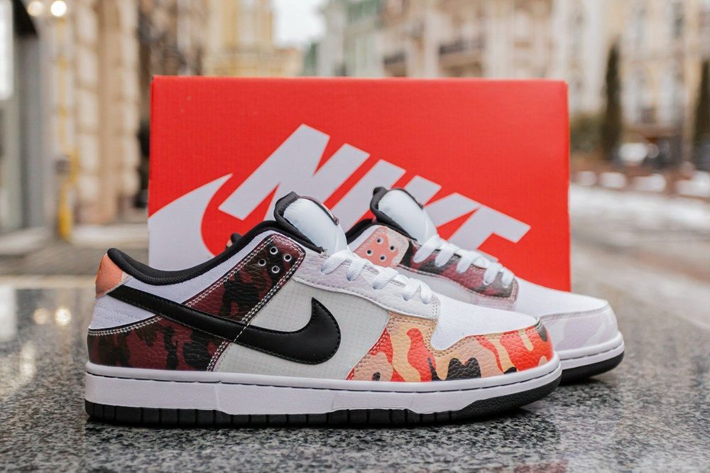37, 38, 39р Dunk Low SE Multi-Camo топ-якість кросівки Джордан
