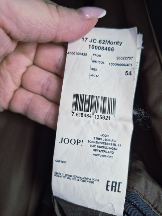Plaszcz Joop prochowiec 54 XL granatowy meski