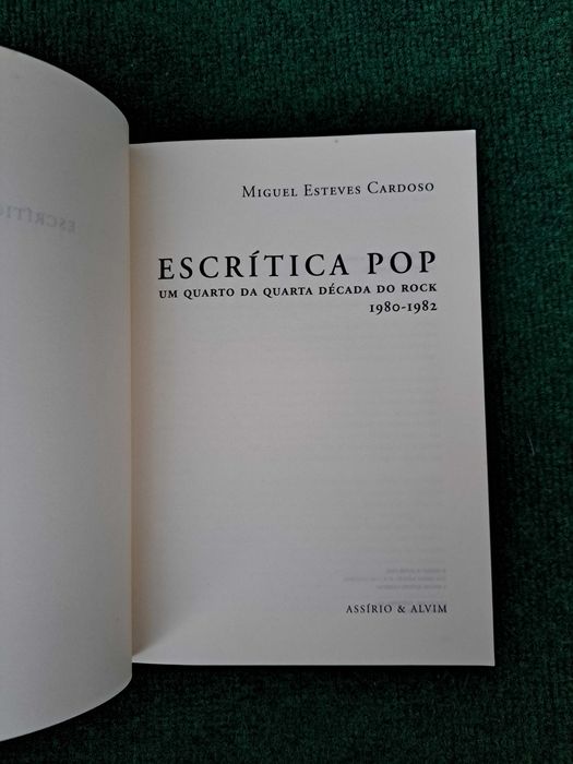 Escrítica Pop - Miguel Esteves Cardoso