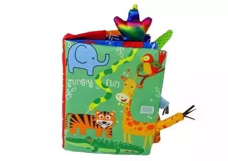 Książeczka miękka zwierzęta z dżungli. Leantoys