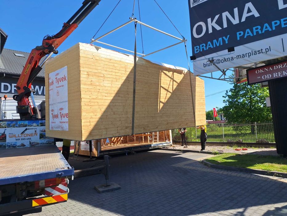 Domek modułowy 25,5 m2 ocieplony mobilny stan deweloperski