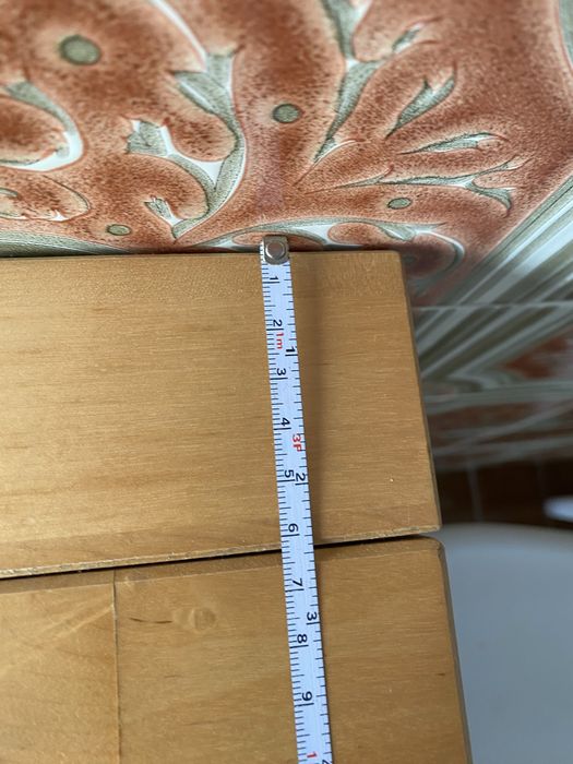 Mesa de parede dobrável de madeira
