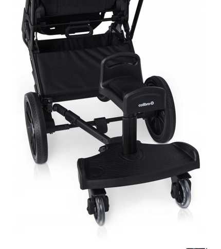 Dostawka do wózka dla drugiego dziecka- siedząca, kauczukowe koła