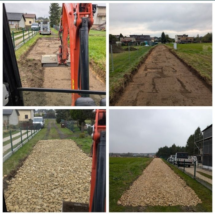 Usługi mini koparką/roboty ziemne