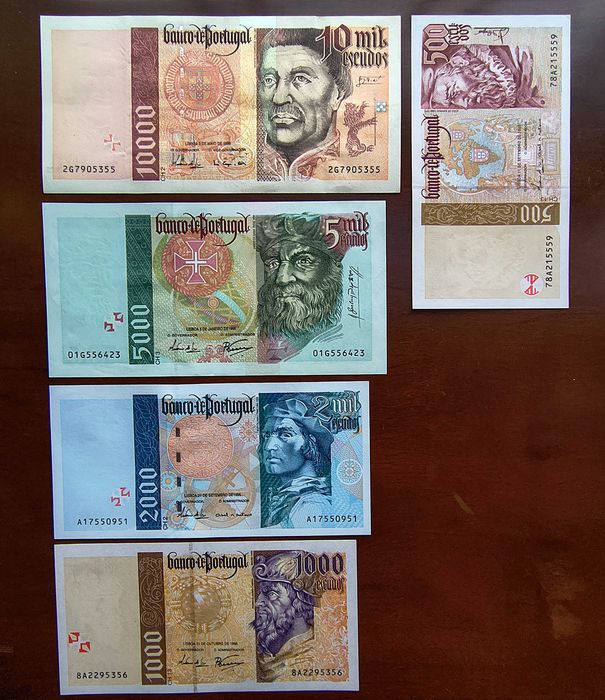 5 Notas as Últimas de Escudos - Navegadores
