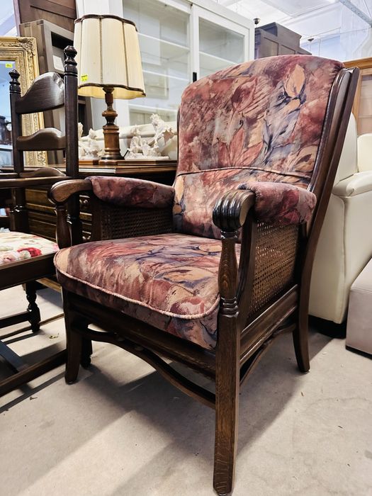 Wygodny i stylowy fotel holenderski z rafią :)