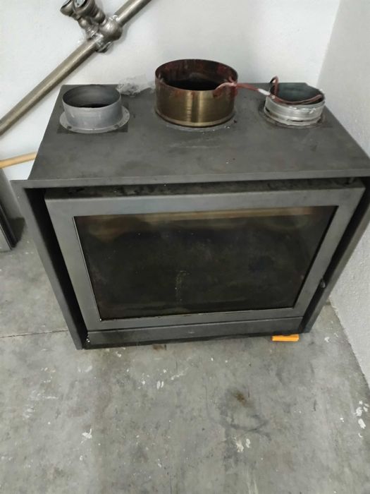 Recuperador de calor a lenha 2 saídas