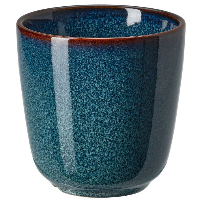 Kubek Ikea kolekcja Gladelig ceramiczny bez ucha, 4 sztuki