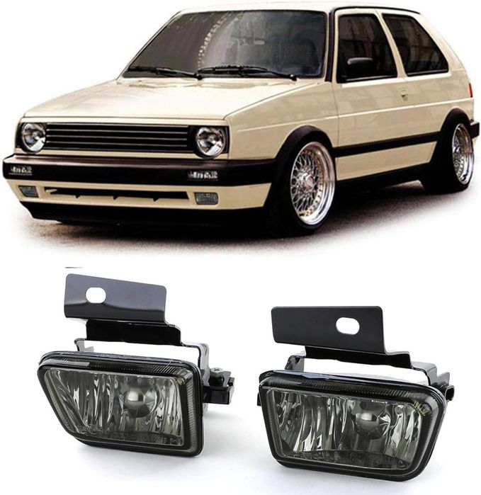 Halogeny Lampy pmg L+R Tuning Clear Smoke VW Golf II 2 mk2 Jetta 1983-1992