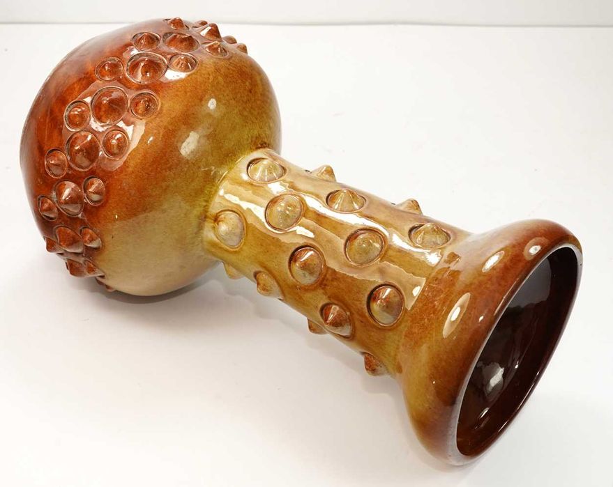 ŁYSA GÓRA Wazon z kolcami Maczuga Dinozaur ceramika proj Jerzy Sacha