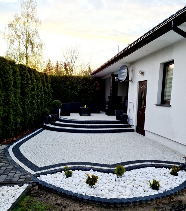 Kostka brukowa ,Układanie kostki brukowej , montaż płotów