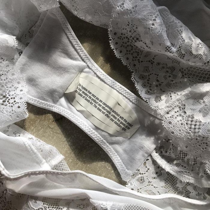 Білі трусики з мереживом ann summers белые трусики с кружевом xxl