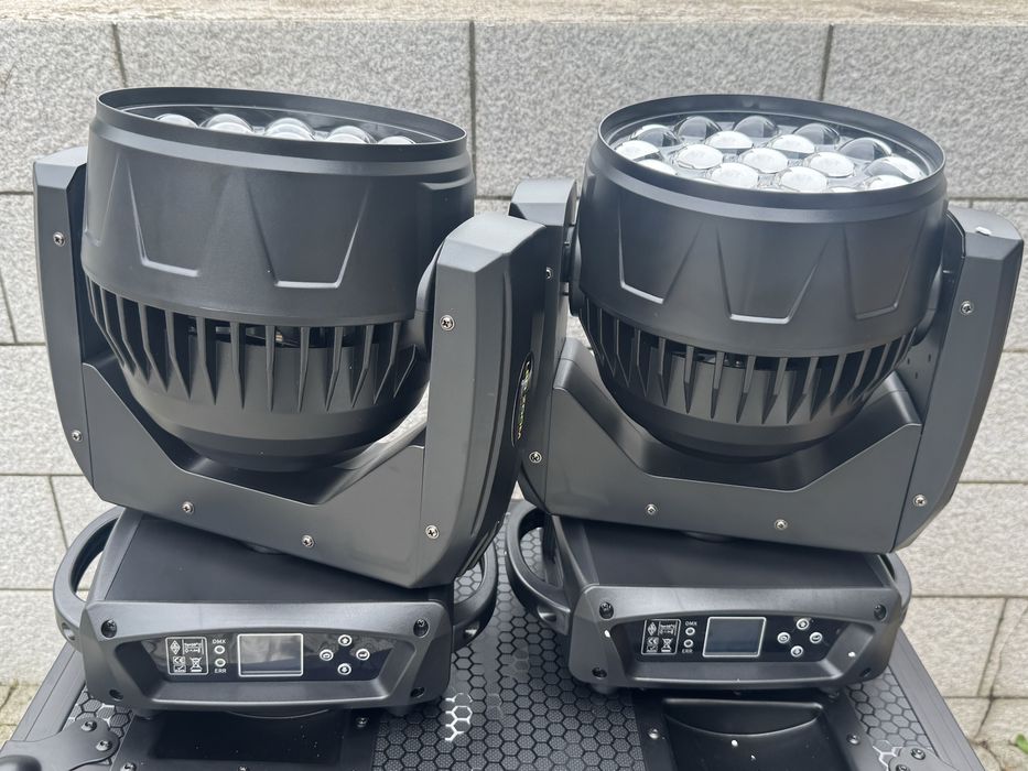 MOVING HEAD WASH 2 pçs  + Case 19x15w rgbw led  LER DESCRIÇÃO!