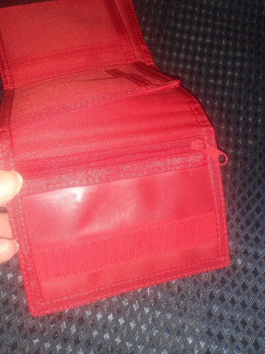 Винтажный колекционный красный тканевый кошелёк