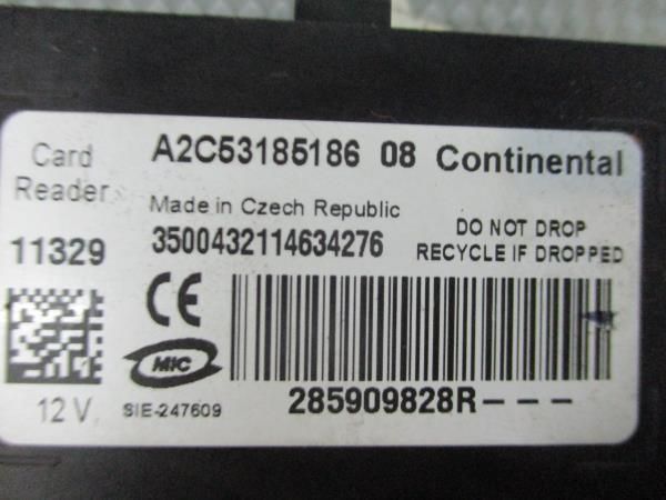 Leitor de chave de ignição RENAULT Megane III (BZ0_)